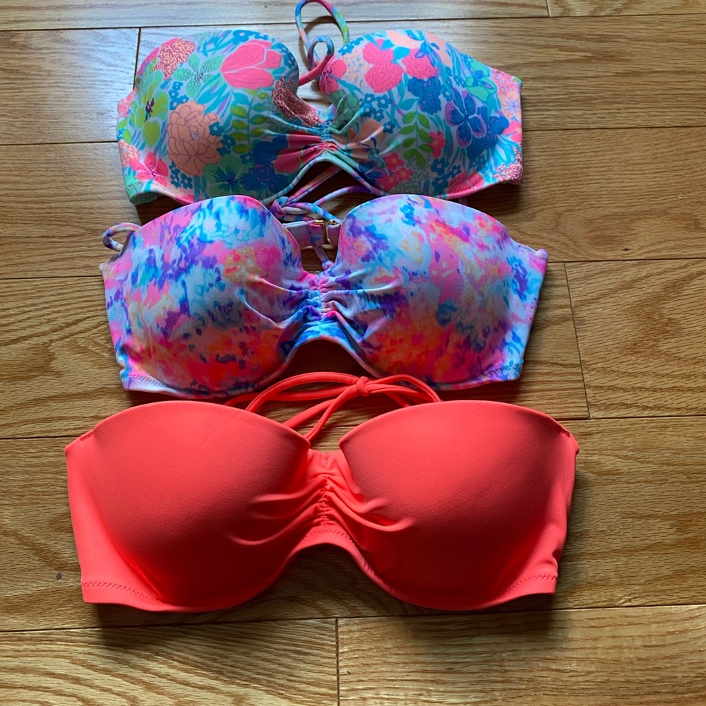 🧡Victoria’s Secret bandeau bikini top bundle